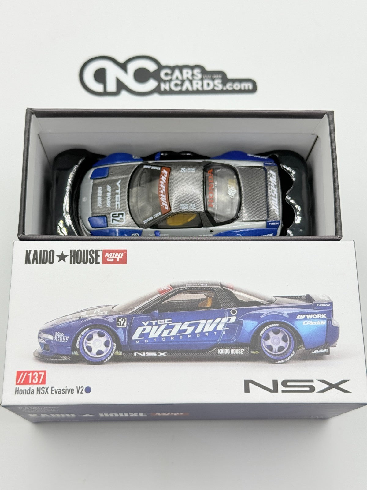Kaido House x Mini GT KHMG137 Honda NSX Evasive V2 Open Box CHASE