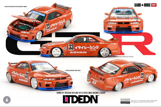 Kaido House x Mini GT KHMG151 LTDEDN Nissan Skyline GT-R (R33)