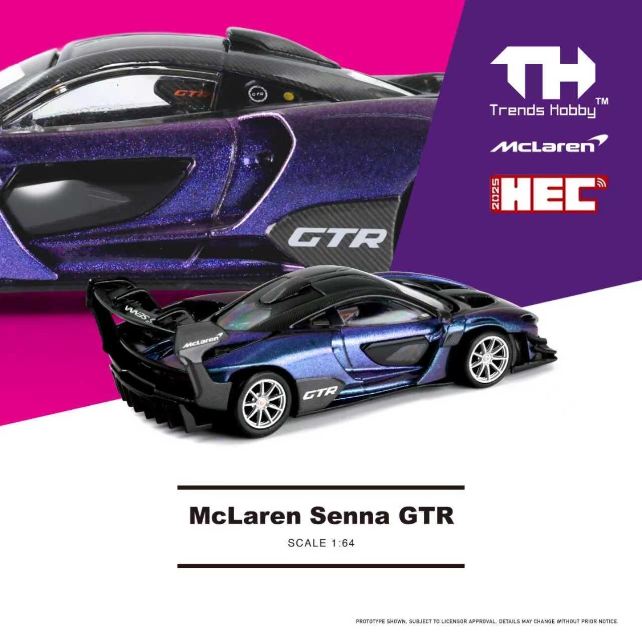 Trends Hobby 1:64 McLaren Senna GTR Magic Purple HCFC 2025 Limited Edition 24108