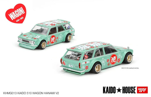 Kaido House x Mini GT KHMG013 Kaido 510 Wagon Hanami V2 Open Box