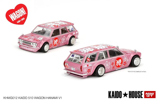 Kaido House x Mini GT KHMG012 Kaido 510 Wagon Hanami V1 Open Box