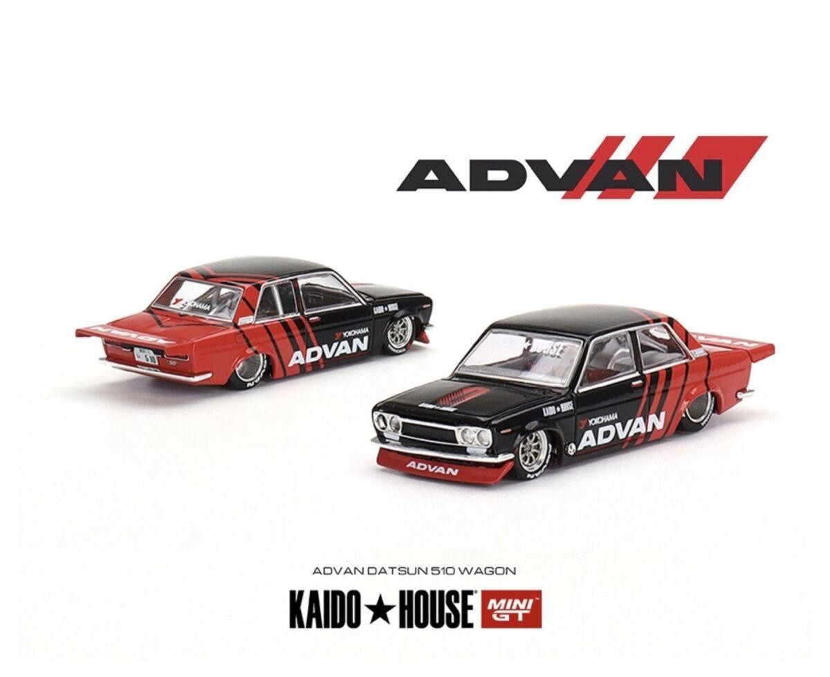 Mini GT x Kaido House KHMG032 Datsun 510 Pro Street Advan Open Box