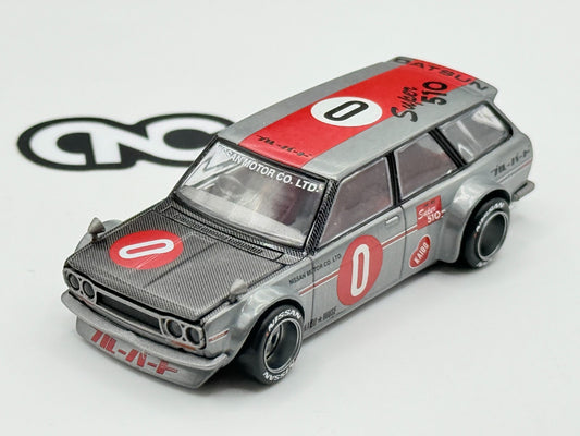 Mini GT x Kaido House KHMG164 Datsun Kaido 510 Wagon OG Flow Yellow CHASE