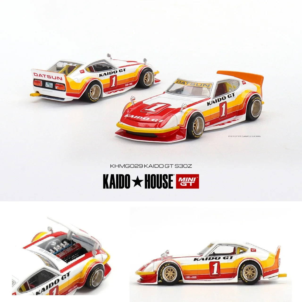 Kaido House x Mini GT KHMG029 Datsun Fairlady Z Kaido GT Open Box