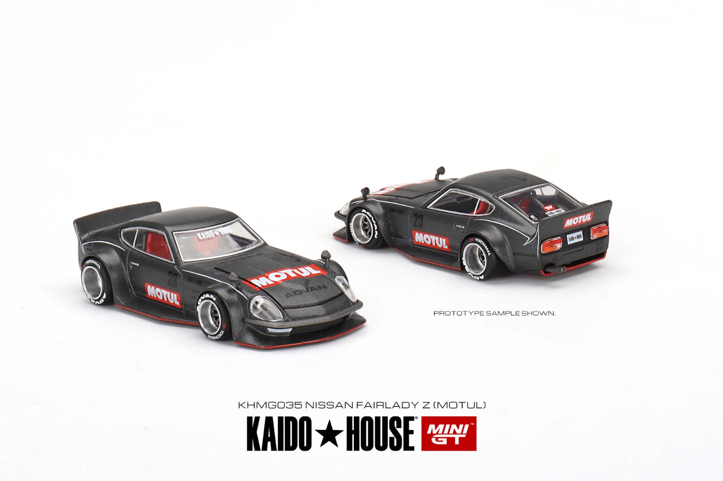 Kaido House x Mini GT KHMG035 Datsun Fairlady Z Motul Open Box