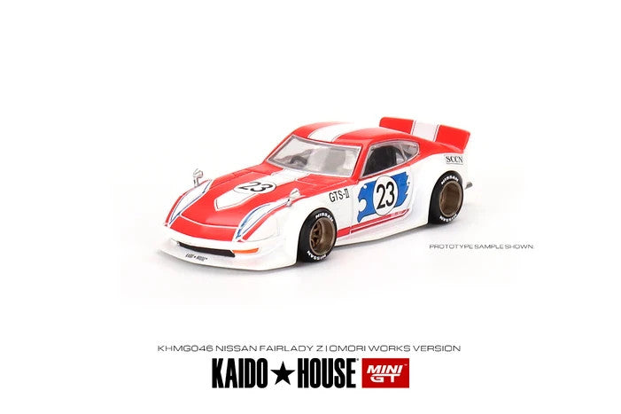 Kaido House x Mini GT KHMG046 Datsun Fairlady Z Omori Works Open Box