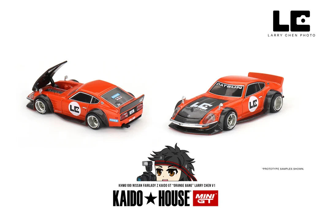 Kaido House x Mini GT KHMG079 Datsun Fairlady Z Kaido GT Larry Chen V1 Open Box