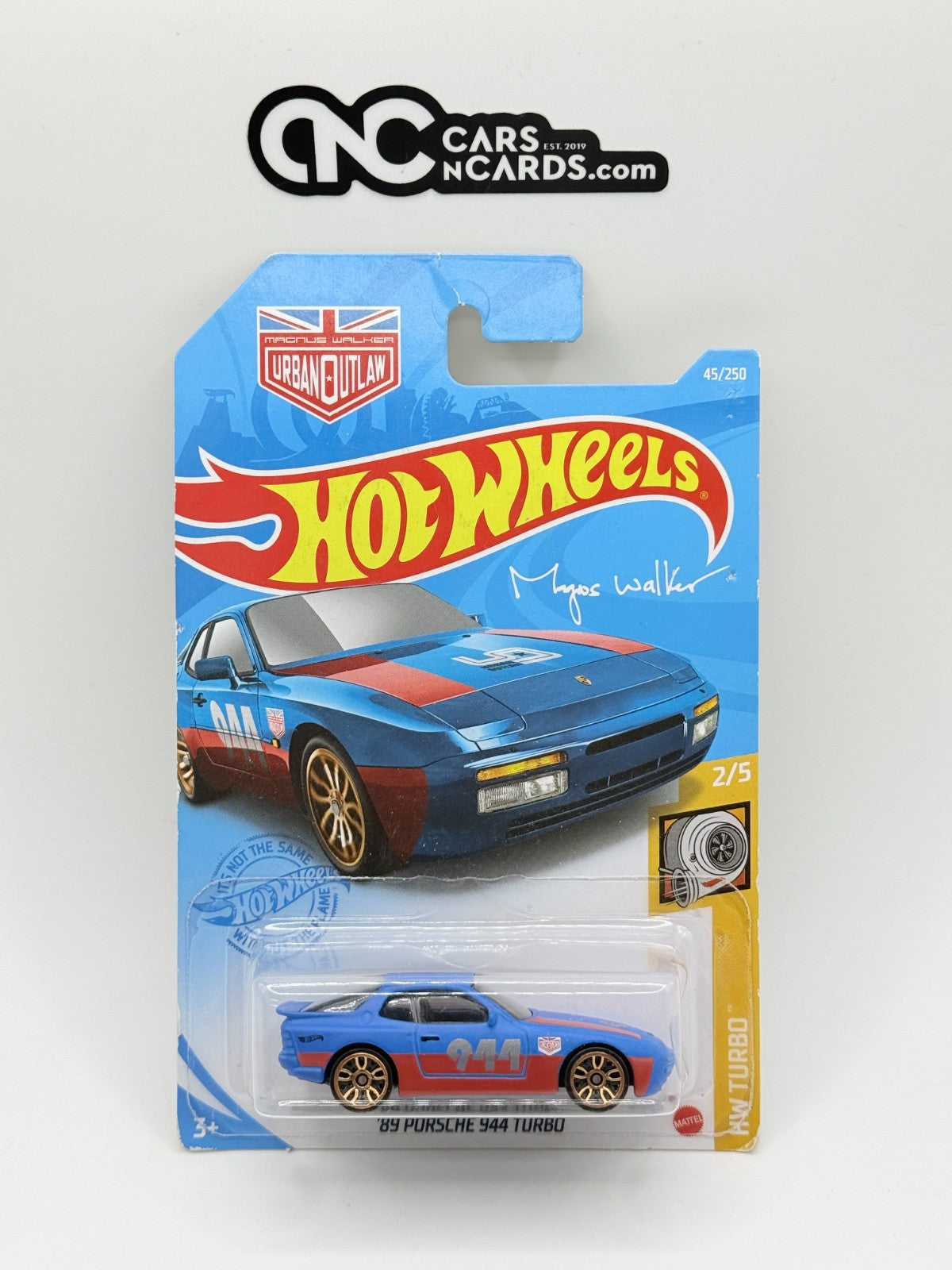 2021 Hot Wheels HW Turbo 2/5 '89 Porsche 944 Turbo (Card Damage)