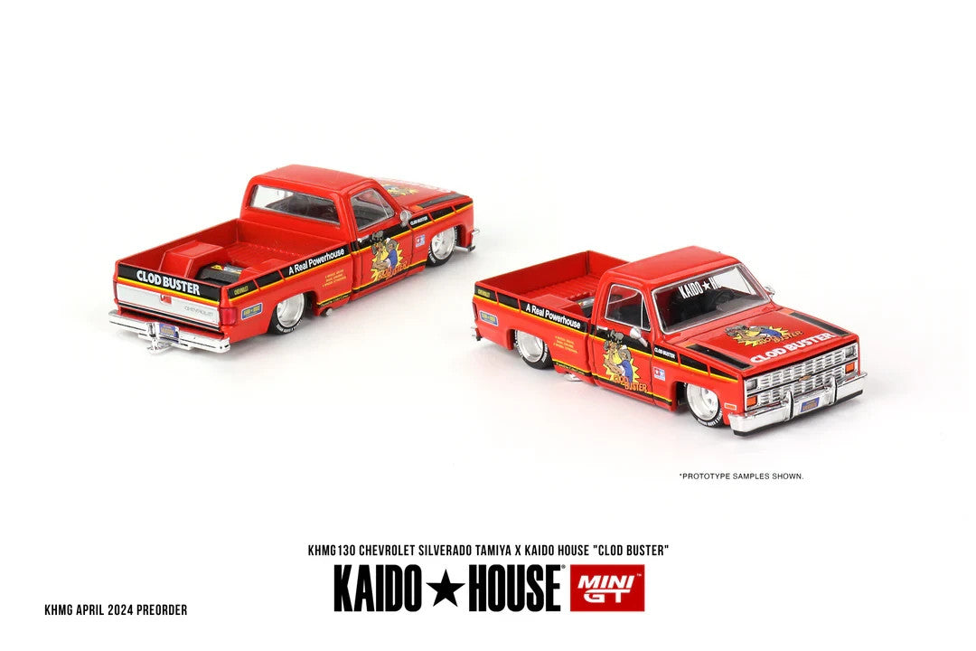 Kaido House x Mini GT 1:64 KHMG130 Chevrolet Silverado Tamiya Clod Open Box
