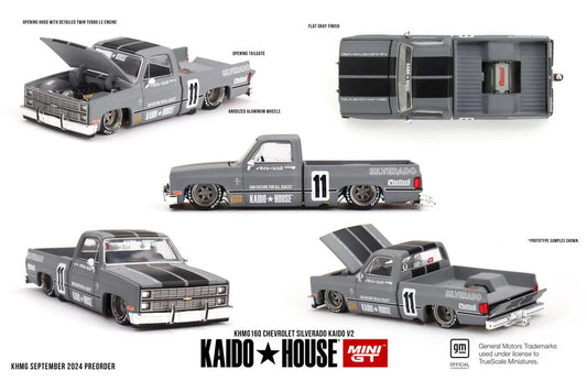 Kaido House x Mini GT 1:64 KHMG160 Chevrolet Silverado Kaido V2 Open Box