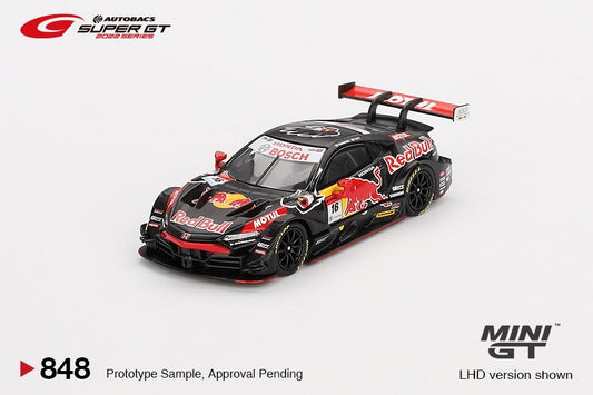 Mini GT 1:64 Honda NSX-GT Type S GT500 #16 Red Bull MOTUL MUGEN NSX-GT Open Box