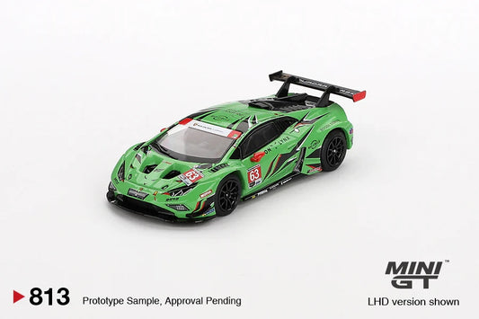 Mini GT Lamborghini Huracan GT3 EVO2 #813 Iron Lynx 2023 IMSA Daytona