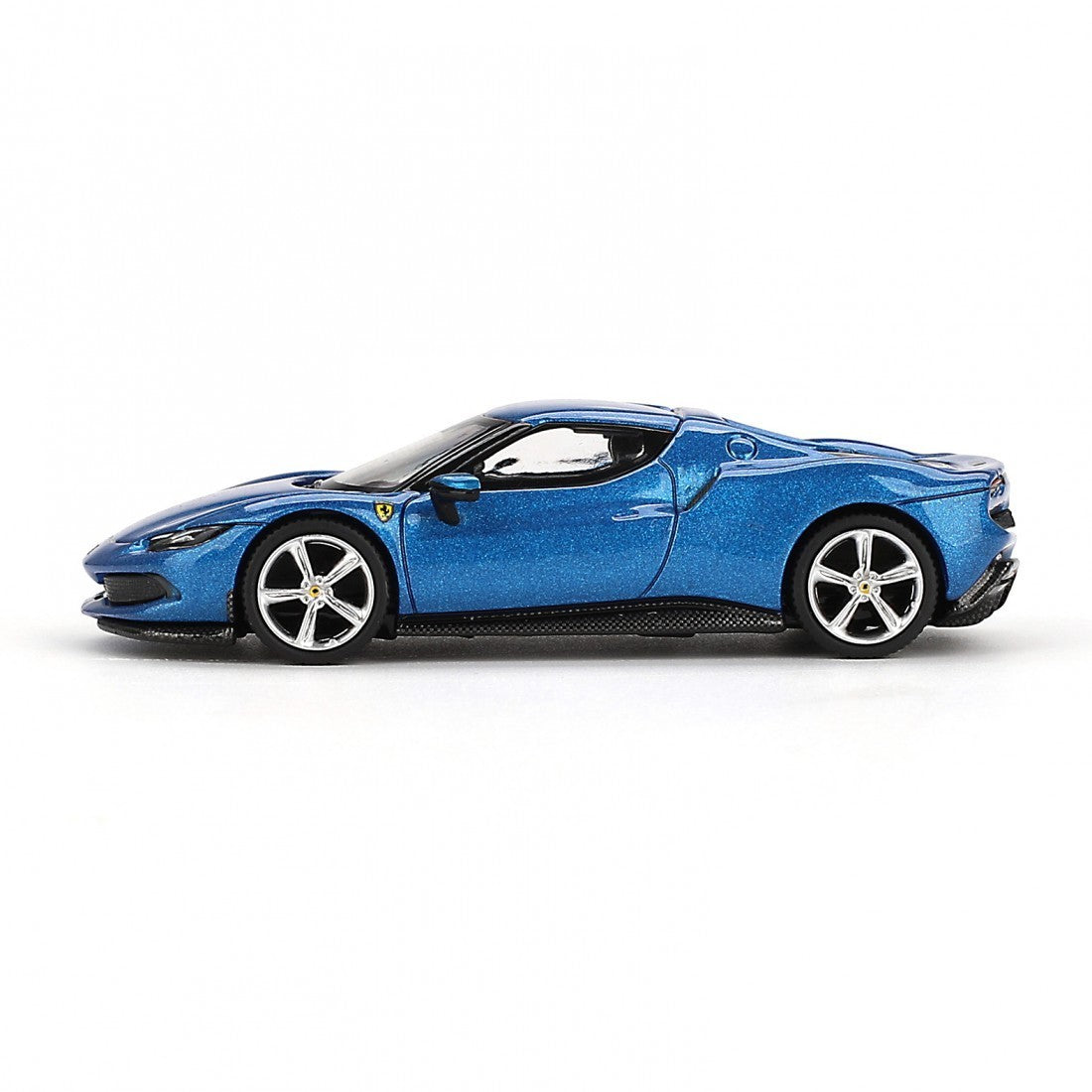 BBR Models 1:64 Ferrari 296 GTB Blu Corsa Diecast Model Car BBRFER64004