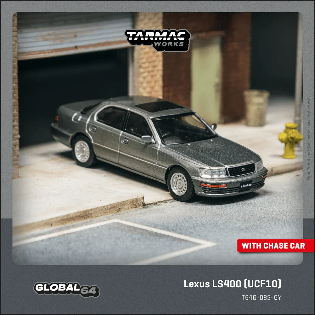 TARMAC WORKS GLOBAL64 1:64 Lexus LS400 (UCF10) Flint Grey T64G-082-GY