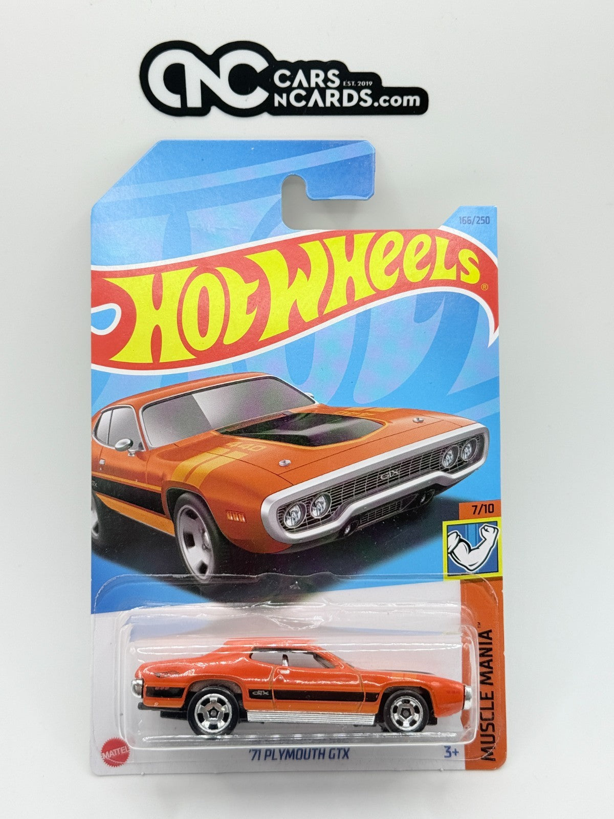 2023 Hot Wheels #166 Muscle Mania 7/10 '71 Plymouth GTX Hemi (Soft Corners)