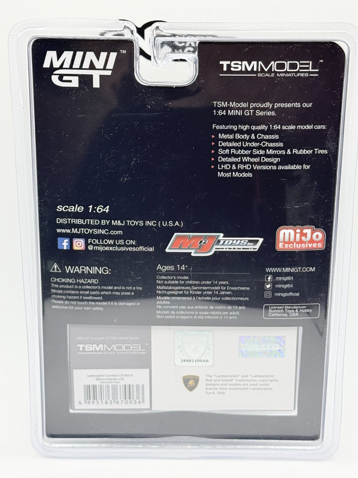 MINI GT 1:64 Lamborghini Countach LPI 800-4 CHASE
