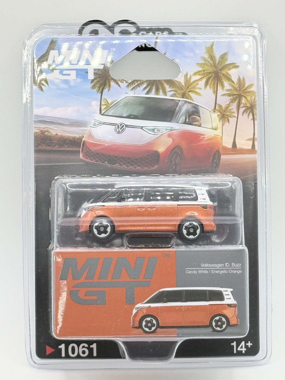 MINI GT 1:64 1061 Volkswagen ID. Buzz Candy White / Energetic Orange