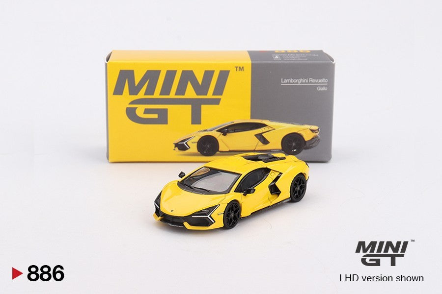 MINI GT 1:64 886 Lamborghini Revuelto Giallo Yellow
