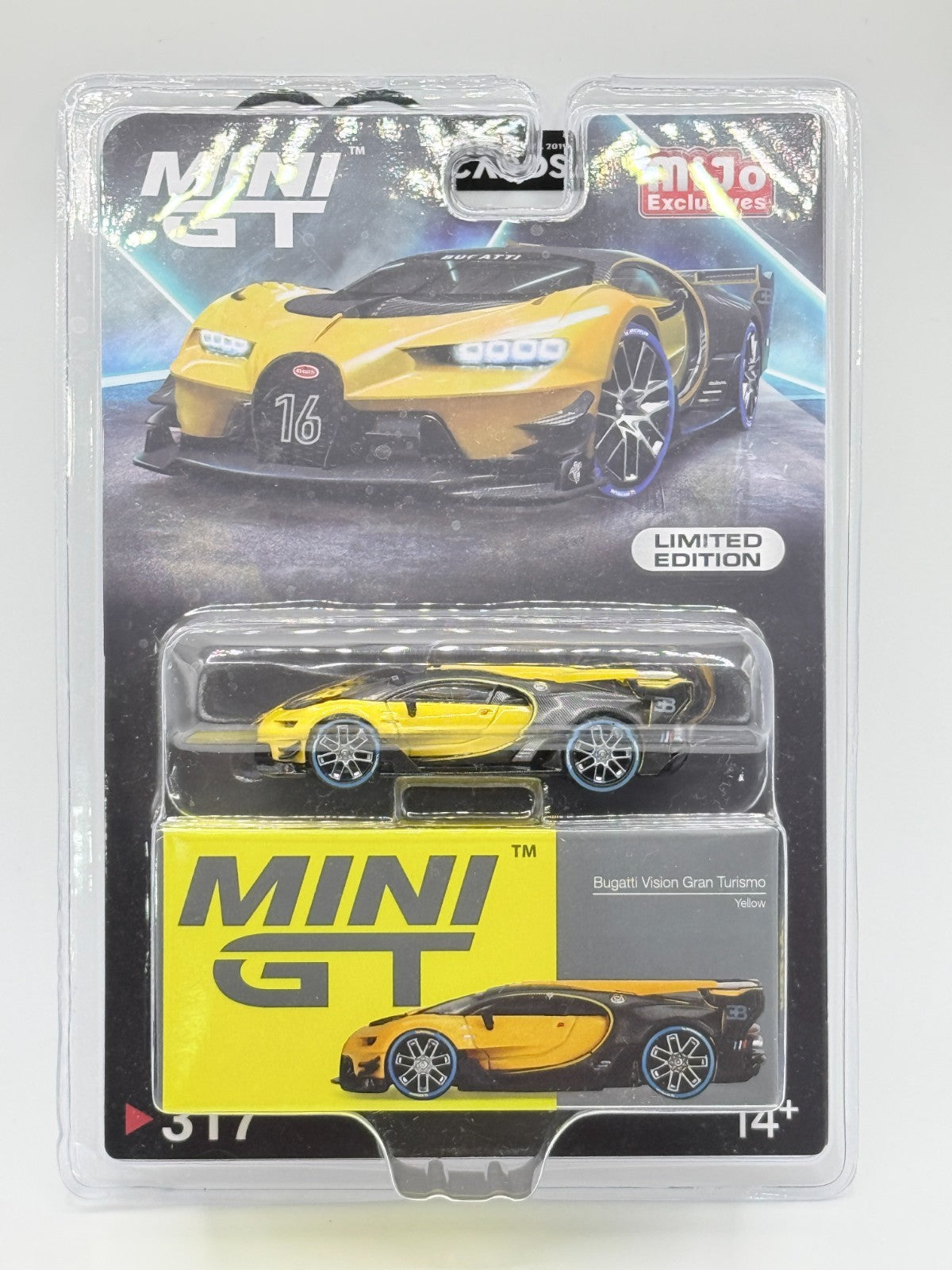 MINI GT 1:64 317 Bugatti Vision Gran Turismo Yellow