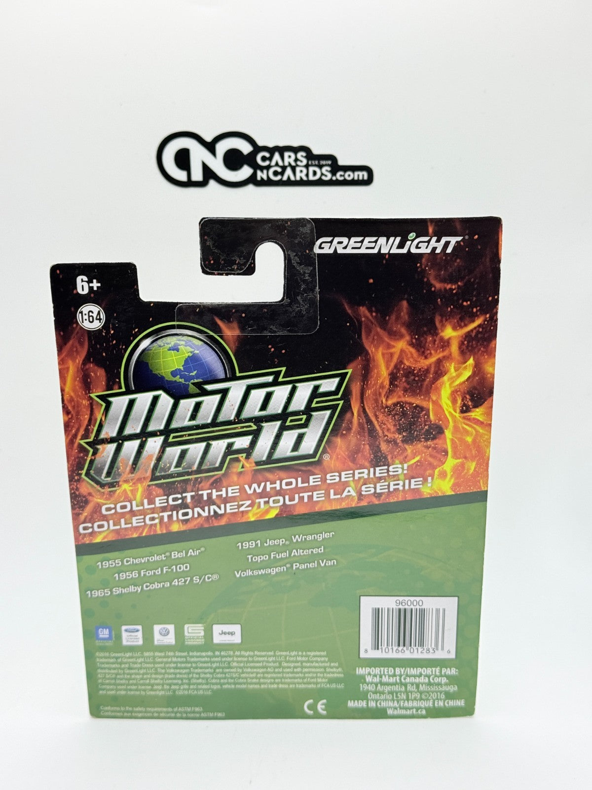Greenlight MotorWorld Series 17 Topo Fuel Altered Black 1:64 2016 (Small Crease)
