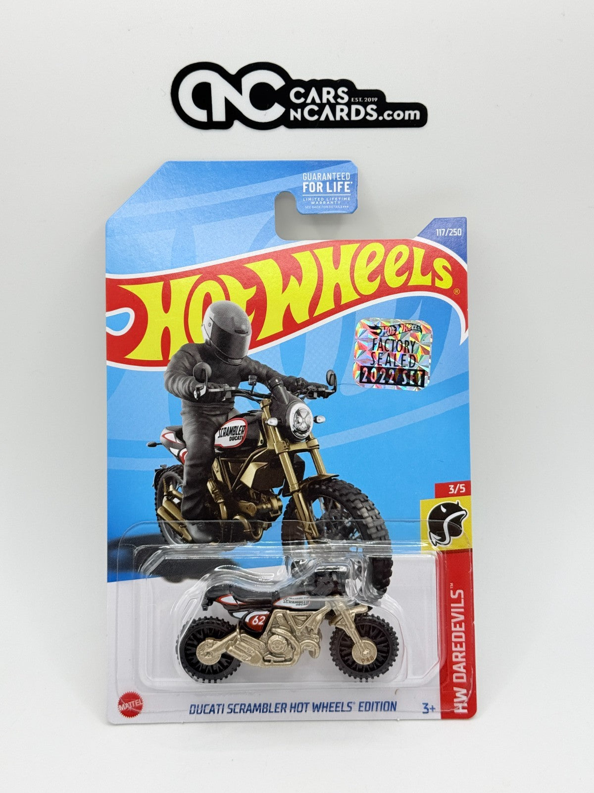 2022 Hot Wheels RLC Factory Sealed HW Daredevils 3/5 Ducati Scrambler HW Edition