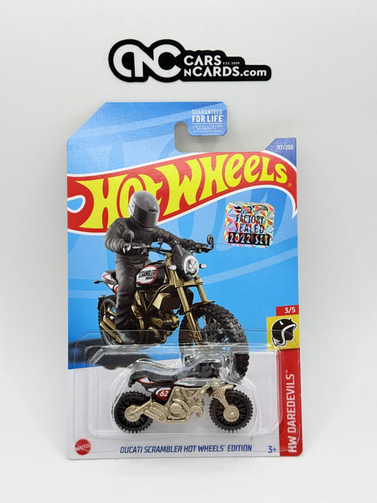 2022 Hot Wheels RLC Factory Sealed HW Daredevils 3/5 Ducati Scrambler HW Edition