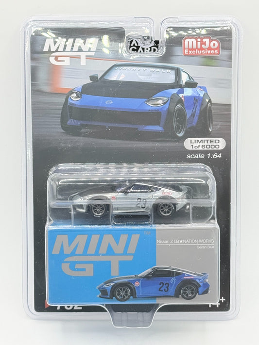 Mini GT 1:64 Nissan Z LB Nation WORKS Seiran Blue RARE CHASE #732