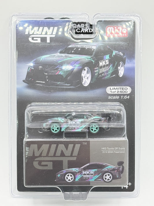 Mini GT 1:64 HKS Toyota GR Supra 2019 SEMA Presentation CHASE RARE