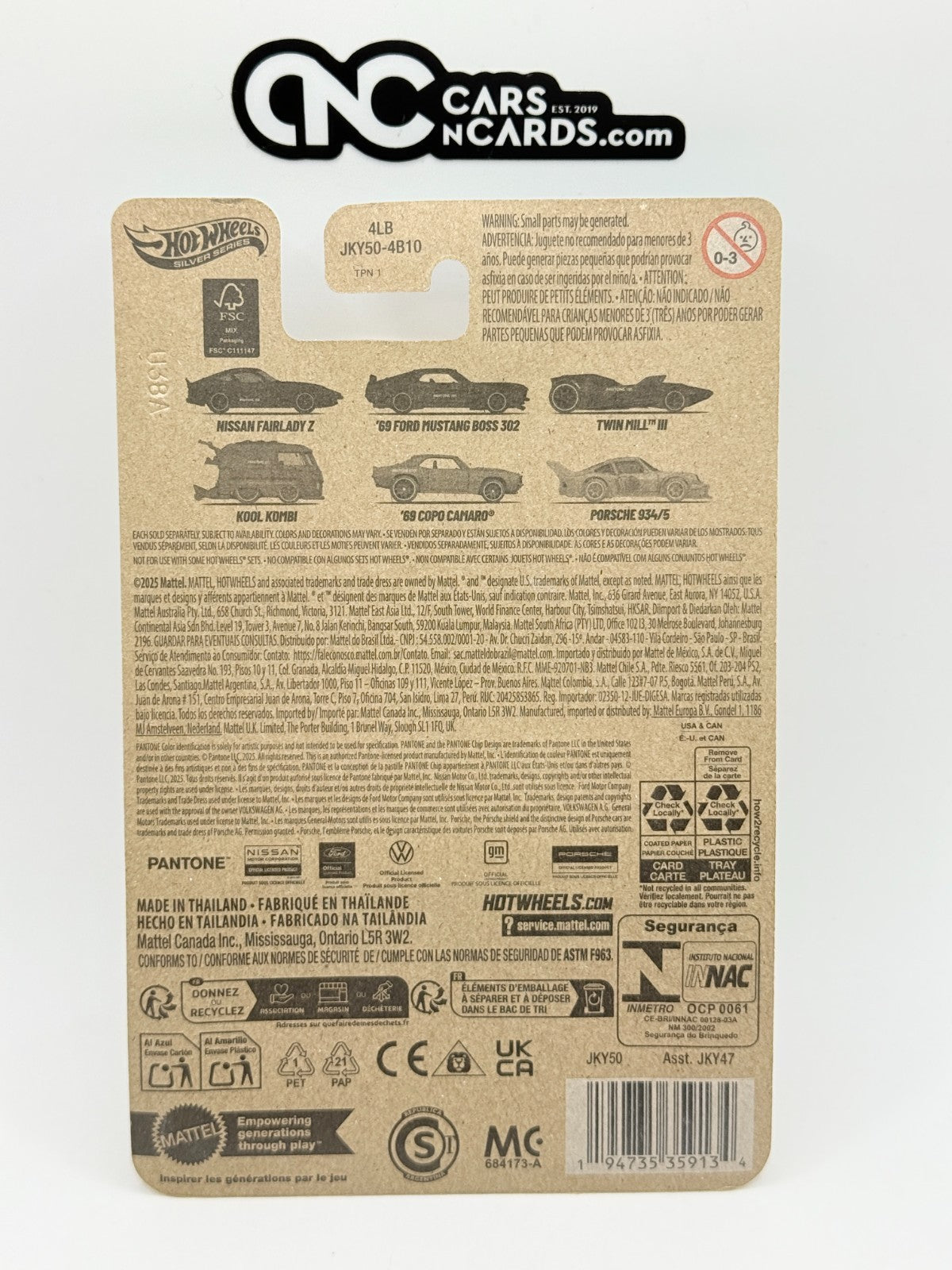 2025 Hot Wheels Silver Series 5/6 Pantone 2013 '69 Copo Camaro