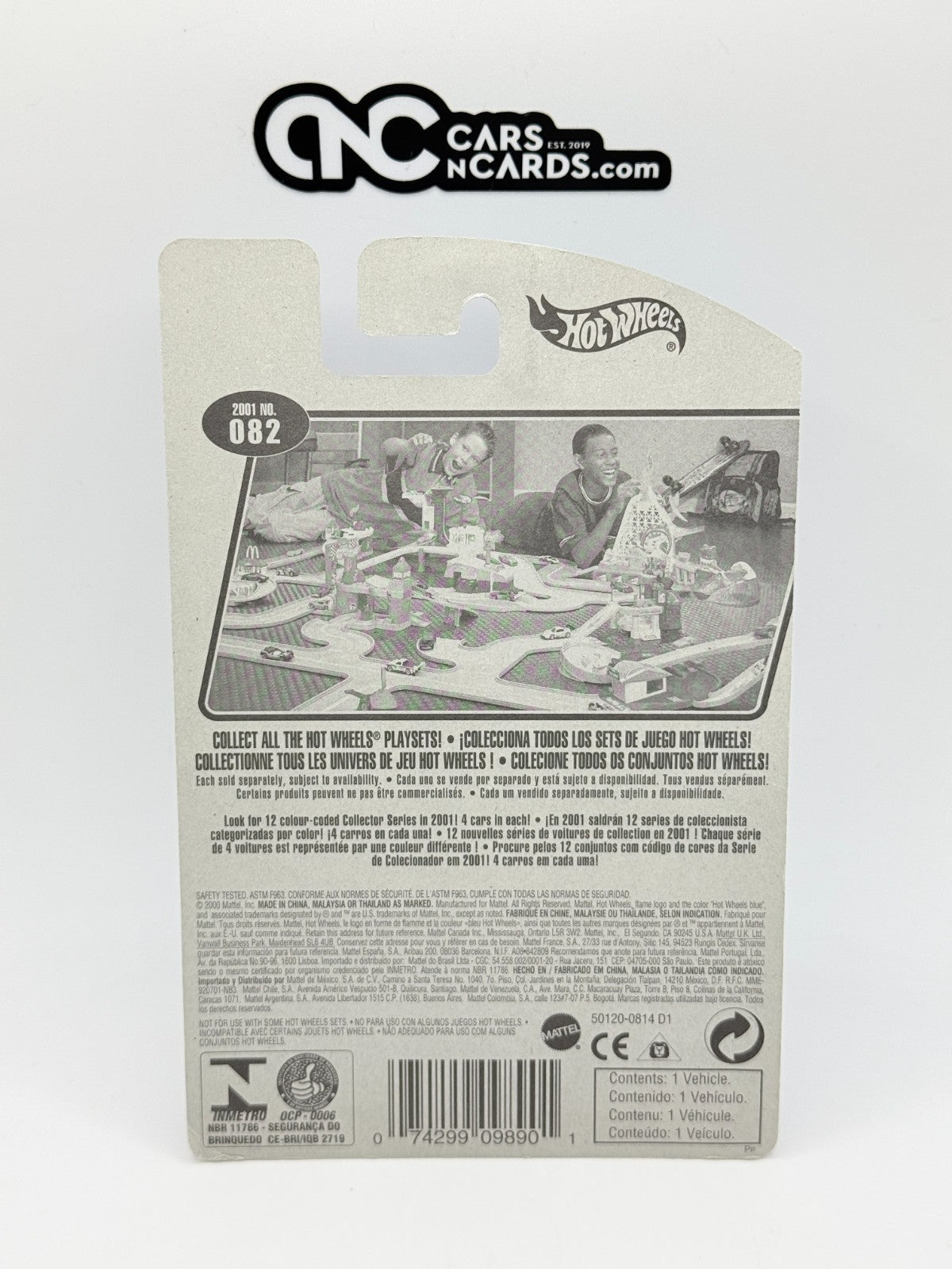 2001 Hot Wheels Double Vision Green 2/4 Collector #082