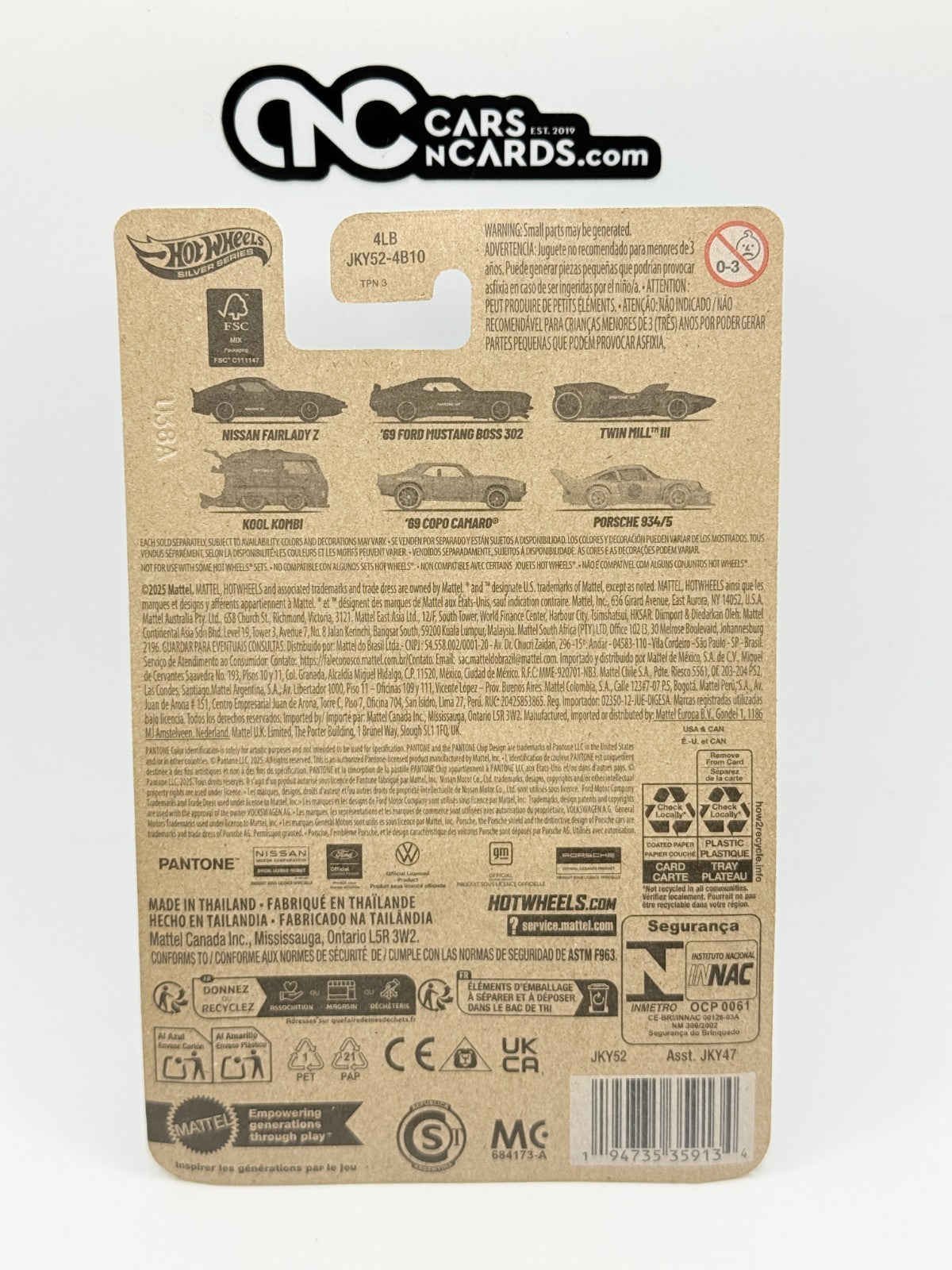 2025 Hot Wheels Silver Series 1/6 Pantone 533 Nissan Fairlady Z (Soft Corners)