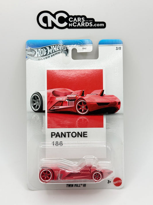 2025 Hot Wheels Silver Series 3/6 Pantone 186 Twin Mill III (Soft Corners)