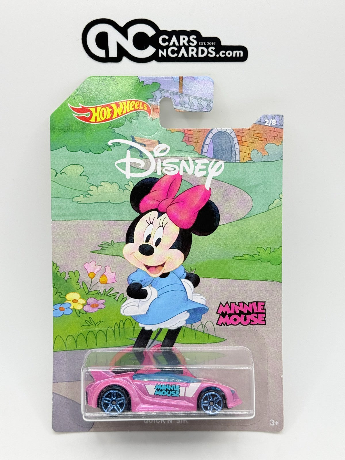 2019 Hot Wheels Disney 2/8 Minnie Mouse Quick N' Sik (Soft Corners)