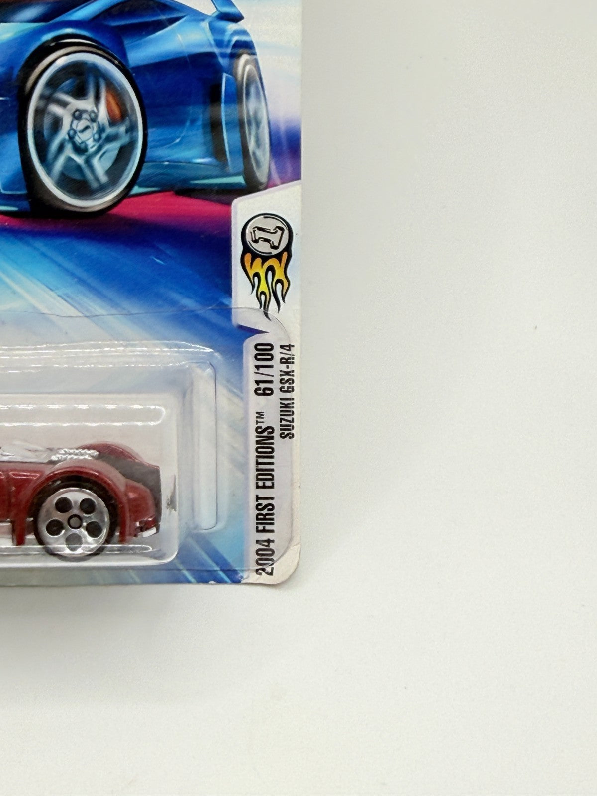 2004 Hot Wheels First Editions 61/100 Suzuki GSX-R/4 (Card Damage)