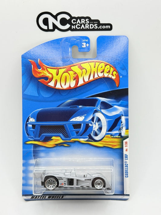 2001 Hot Wheels Cadillac LMP Silver Collector #013 (Soft Corners)