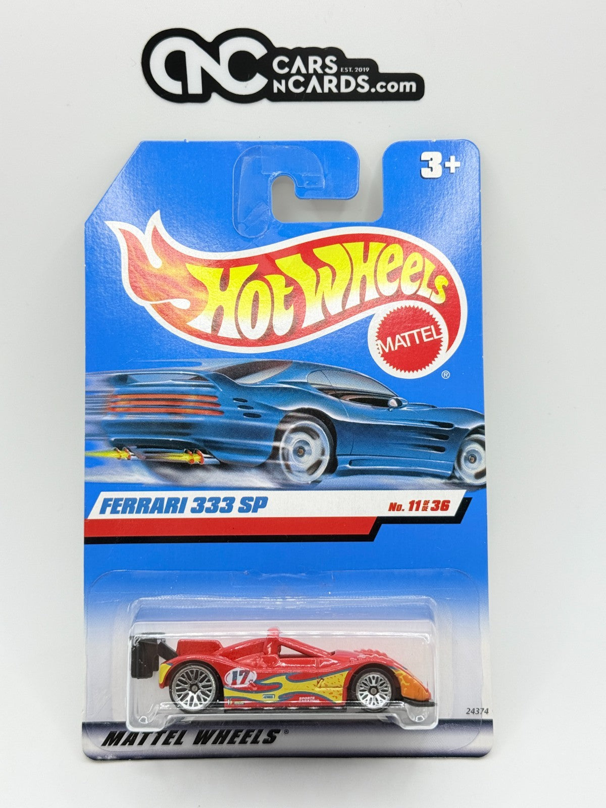 2000 Hot Wheels Ferrari 333 SP Red First Editions 11/36 Collector #071