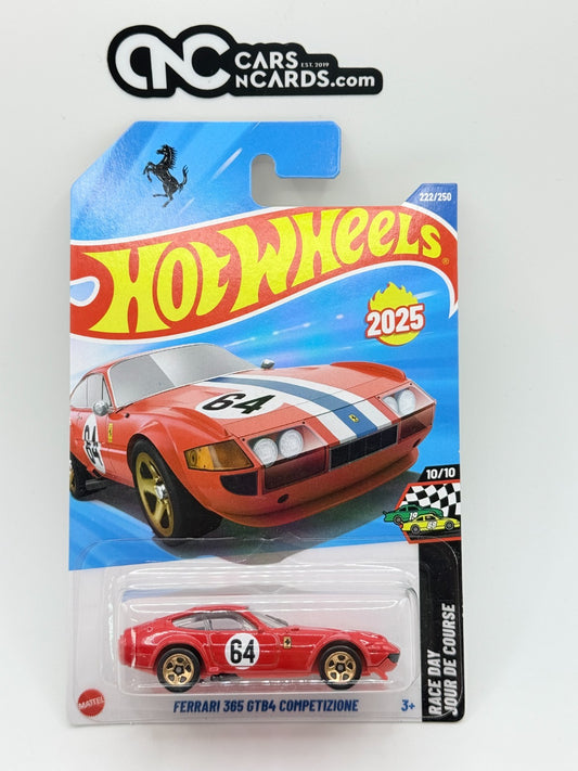2025 Hot Wheels Race Day 10/10 Ferrari 365 GTB4 Competizione Red