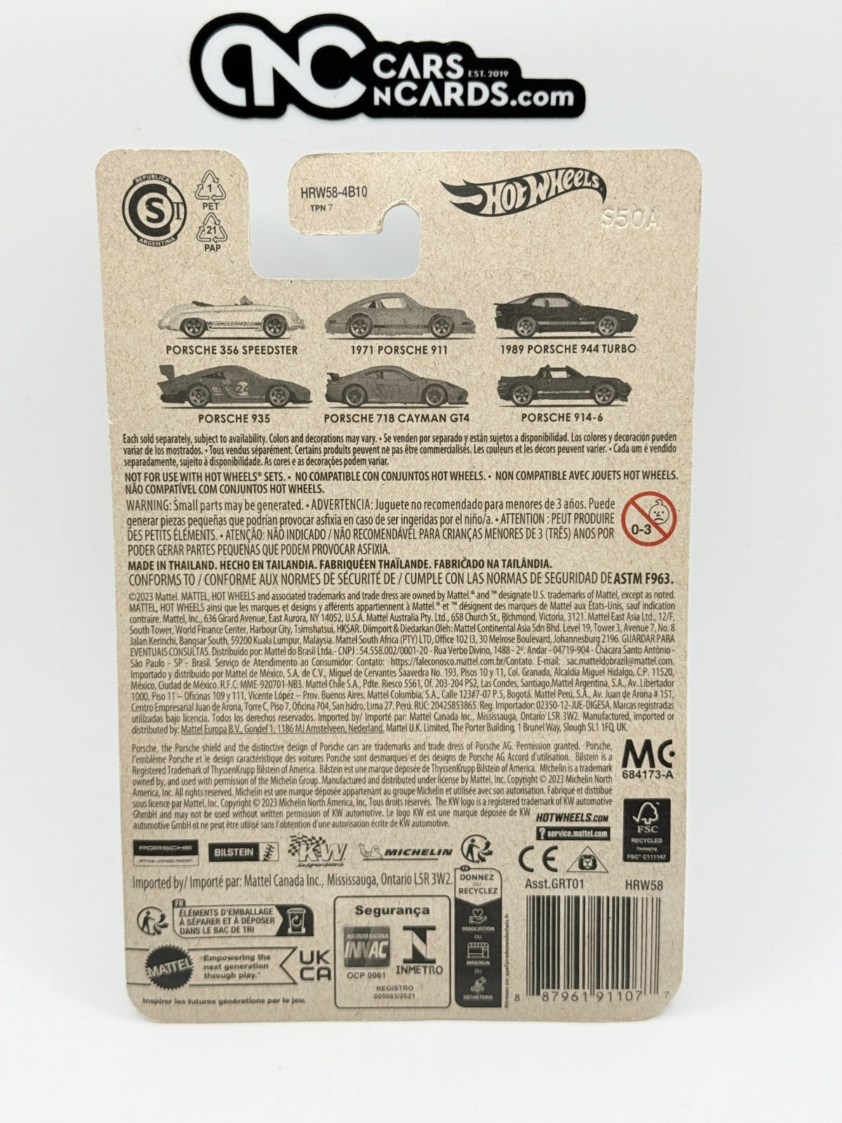 2024 Hot Wheels Porsche 3/6 1989 Porsche 944 Turbo (Soft Corners)