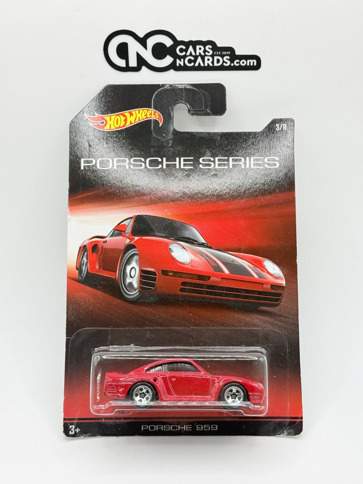 2015 Hot Wheels Porsche Series 3/8 Porsche 959 Red (Soft Corners)