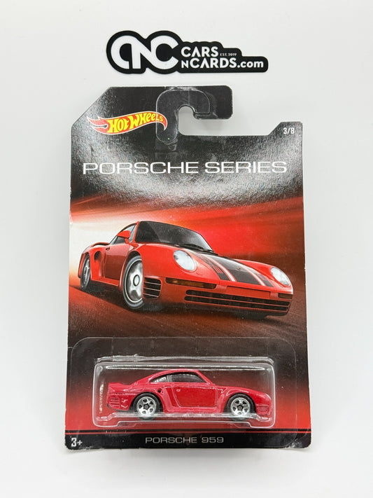 2015 Hot Wheels Porsche Series 3/8 Porsche 959 Red (Soft Corners)