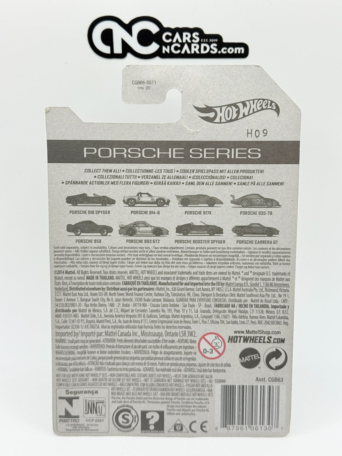 2015 Hot Wheels Porsche Series 5/8 Porsche 917K (Card Damage)
