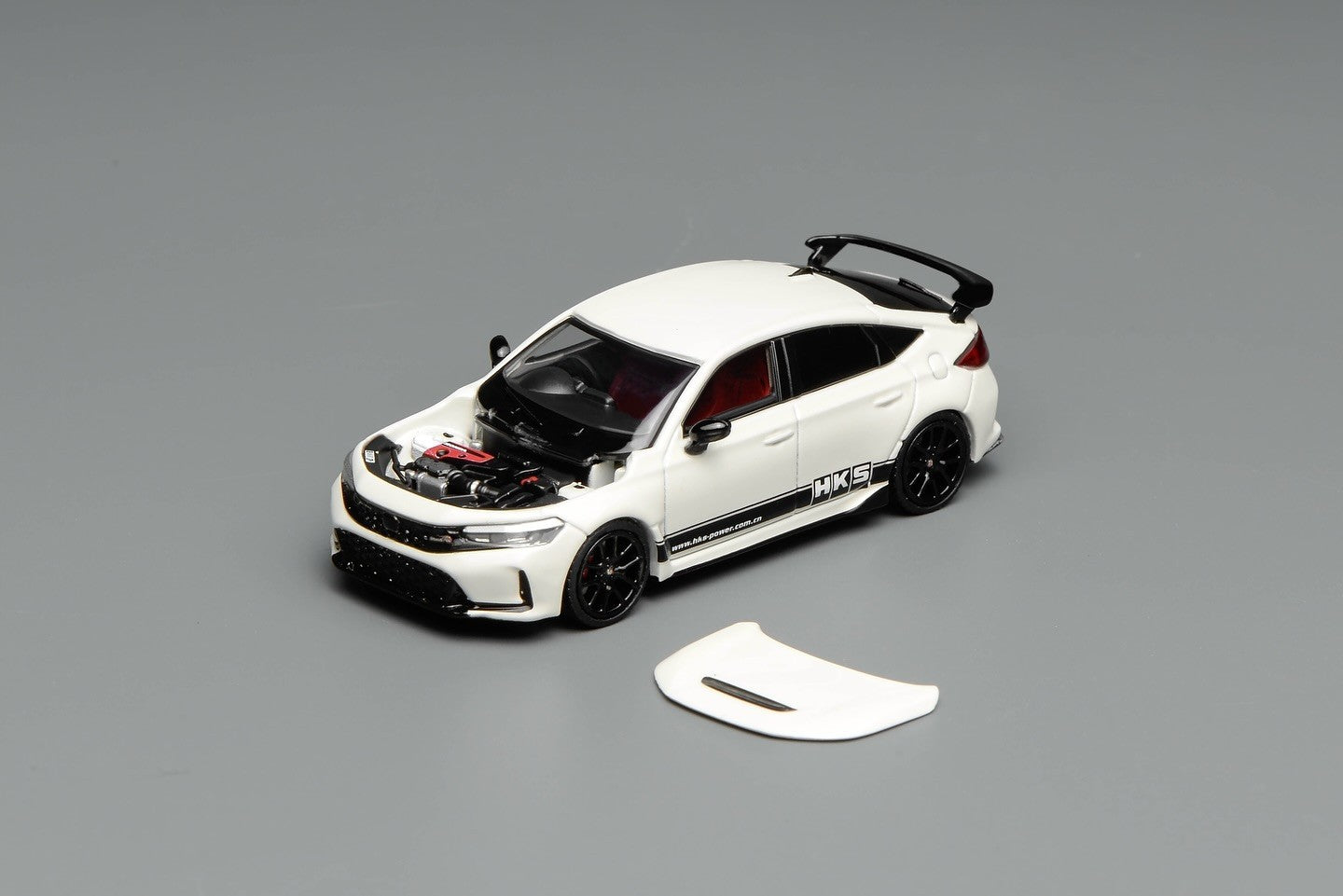 Motorhelix 1:64 Honda Civic TYPE R (FL5) HKS Championship White M65319