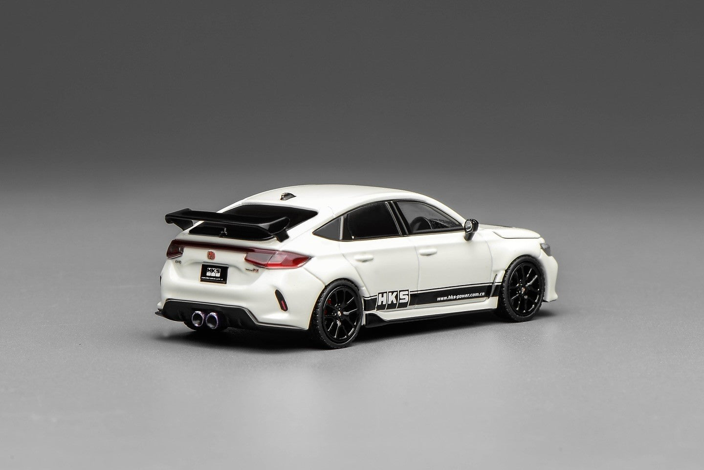 Motorhelix 1:64 Honda Civic TYPE R (FL5) HKS Championship White M65319
