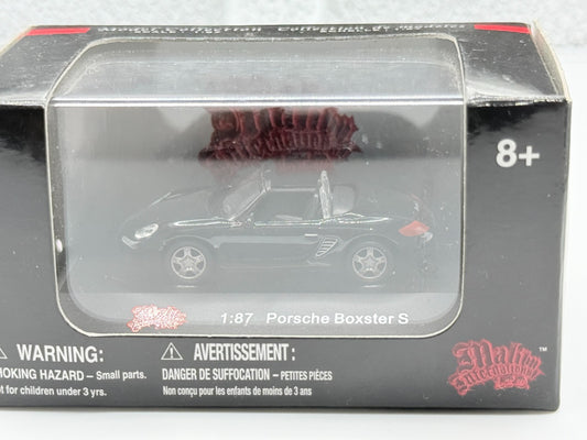 Malibu International LTD. 1:87 Scale Die-Cast Car Porsche Boxster S Black New