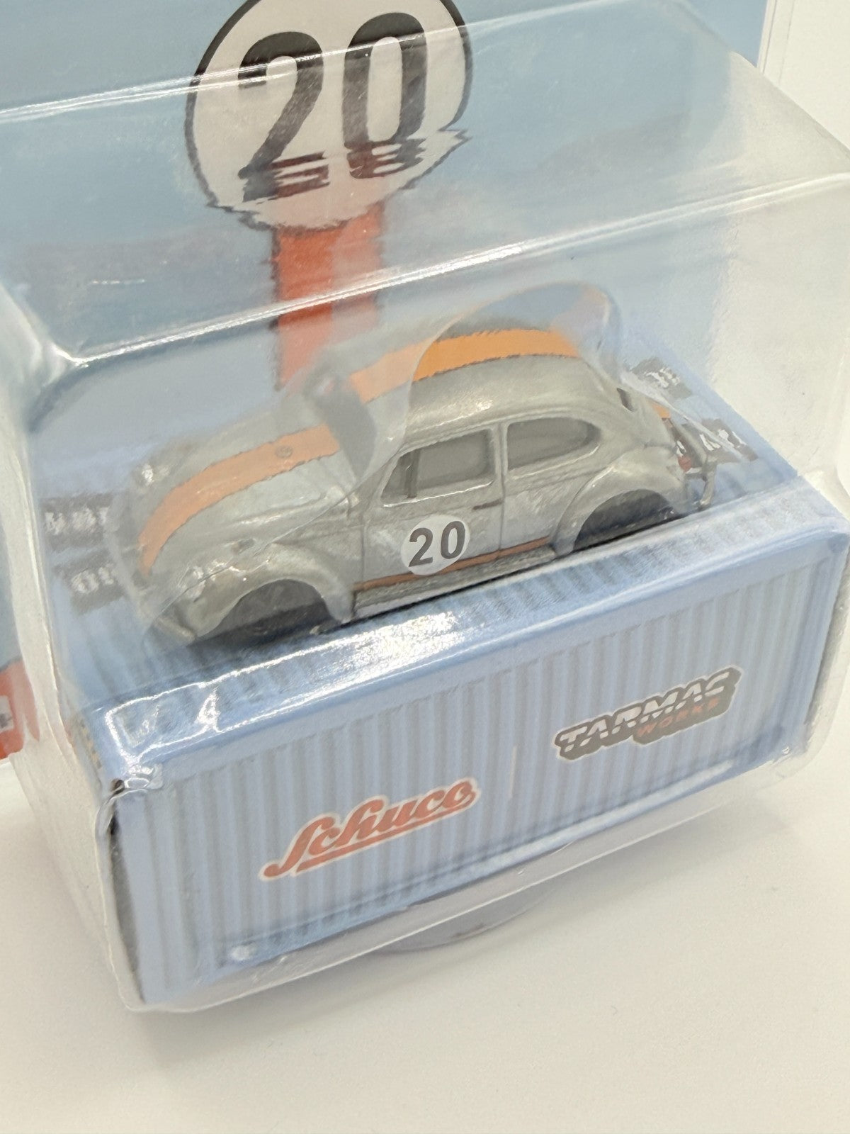 Tarmac Works x Schuco 1:64 LOW RIDE VOLKSWAGEN VW BUG CHASE BARE METAL