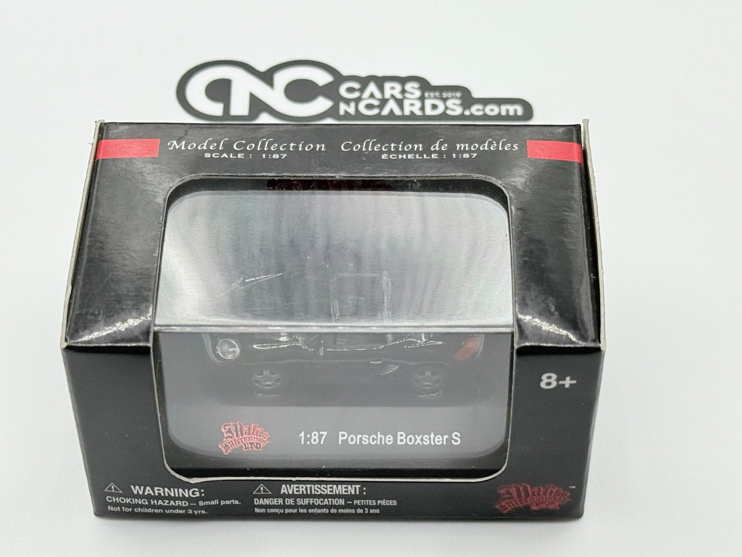 Malibu International LTD. 1:87 Scale Die-Cast Car Porsche Boxster S Black New