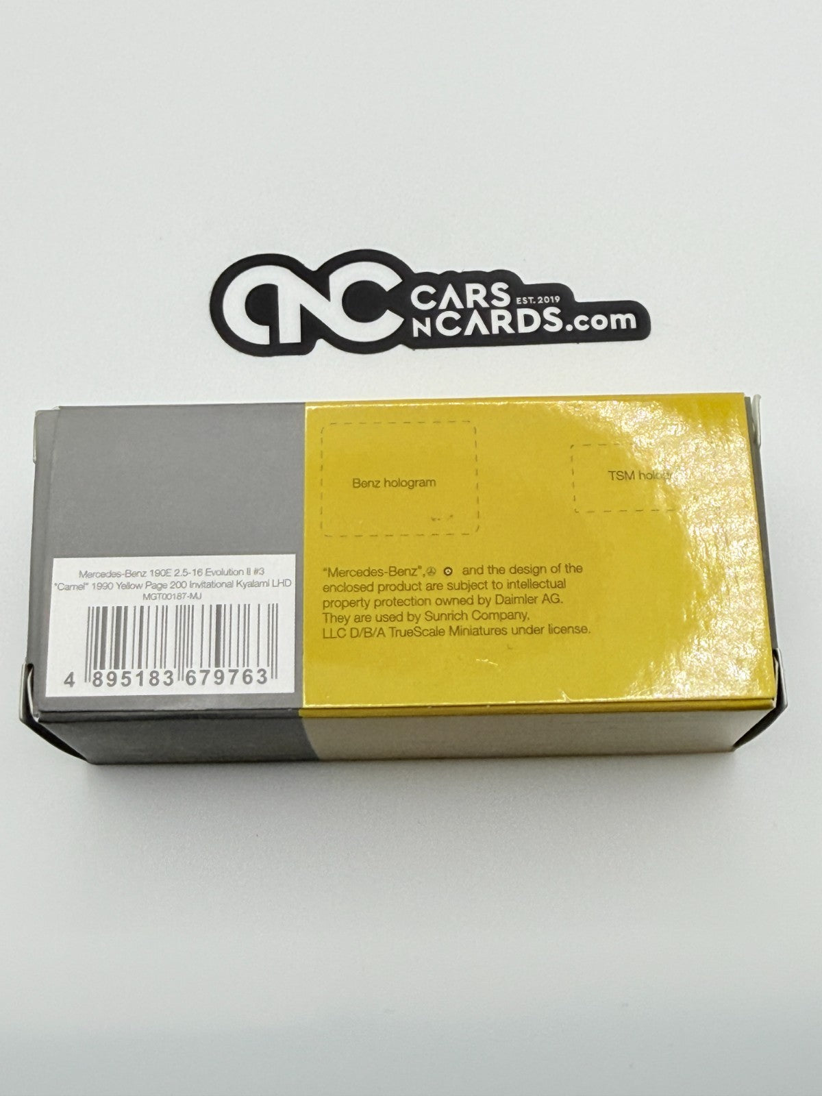 MINI GT #187 MERCEDES BENZ 190E 2.5-16 EVO II #3 CAMEL OPEN BOX