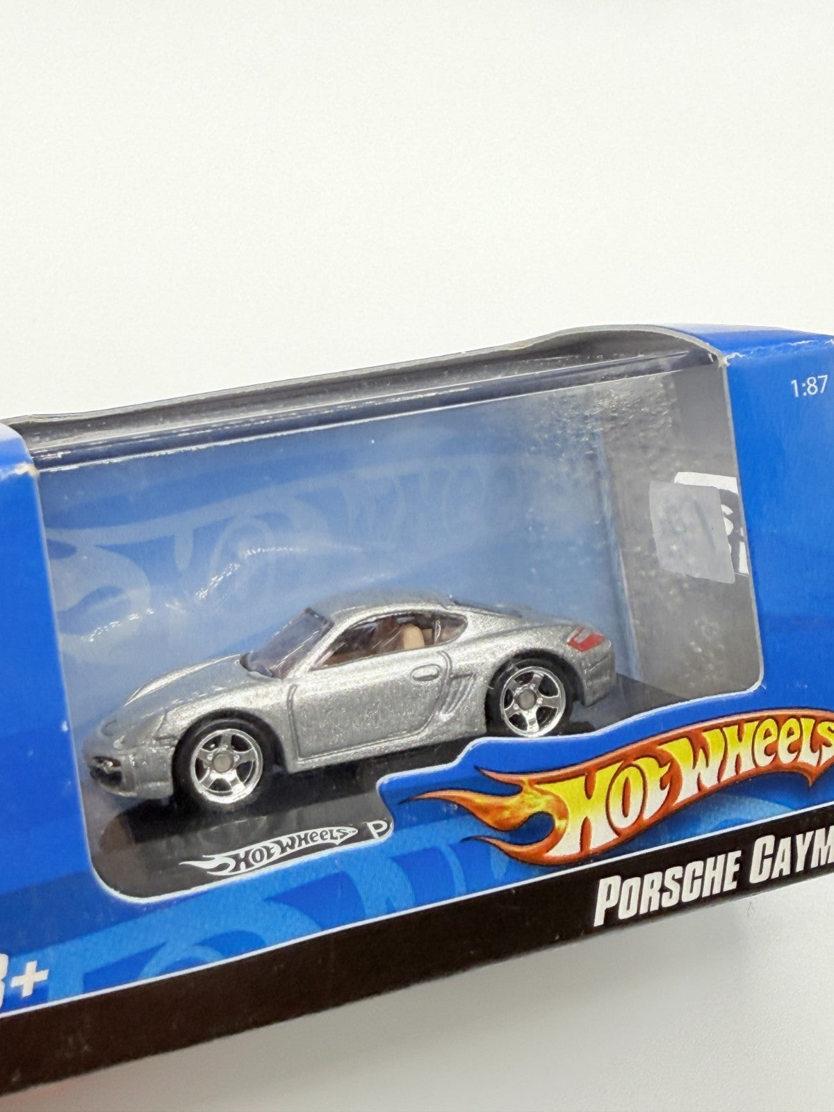 2007 Hot Wheels 1:87 Scale Porsche Cayman Metallic Silver Boxed Rare