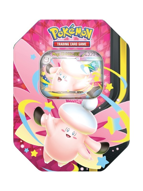 Pokemon Mega Evolution Moonlit Tin Mega Clefable EX Sealed