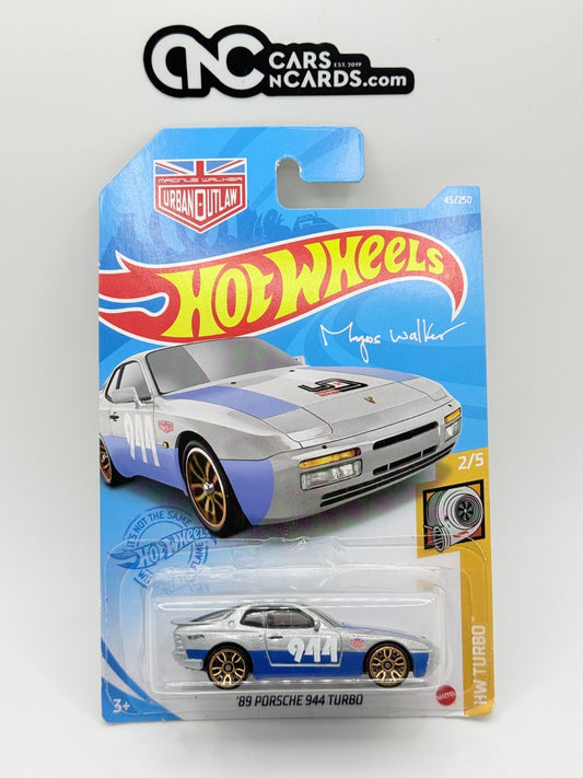 2021 Hot Wheels HW Turbo 2/5 '89 Porsche 944 Turbo Silver (Soft Corners)